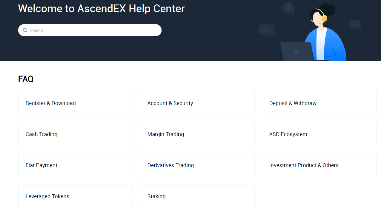 AscendEX 지원팀에 연락하는 방법