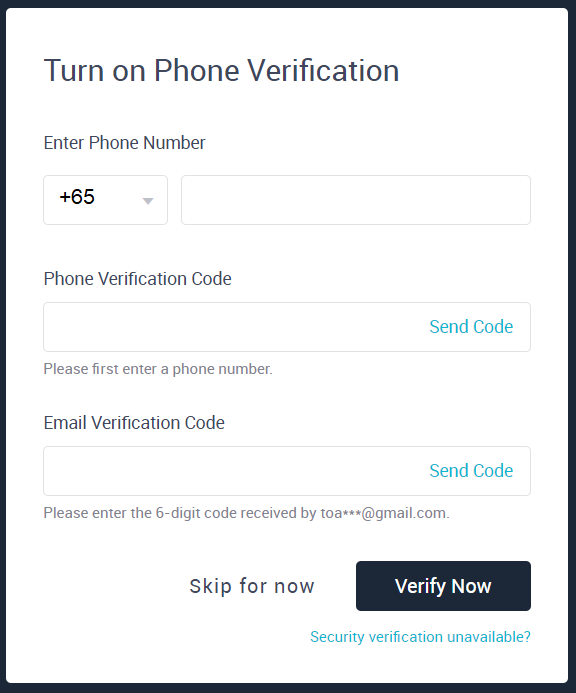 Tilin luominen ja rekisteröityminen AscendEXiin